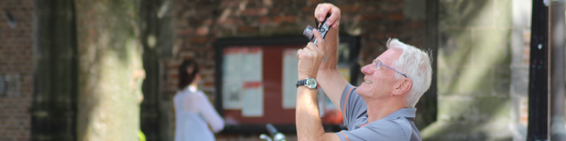 Man taking a picture