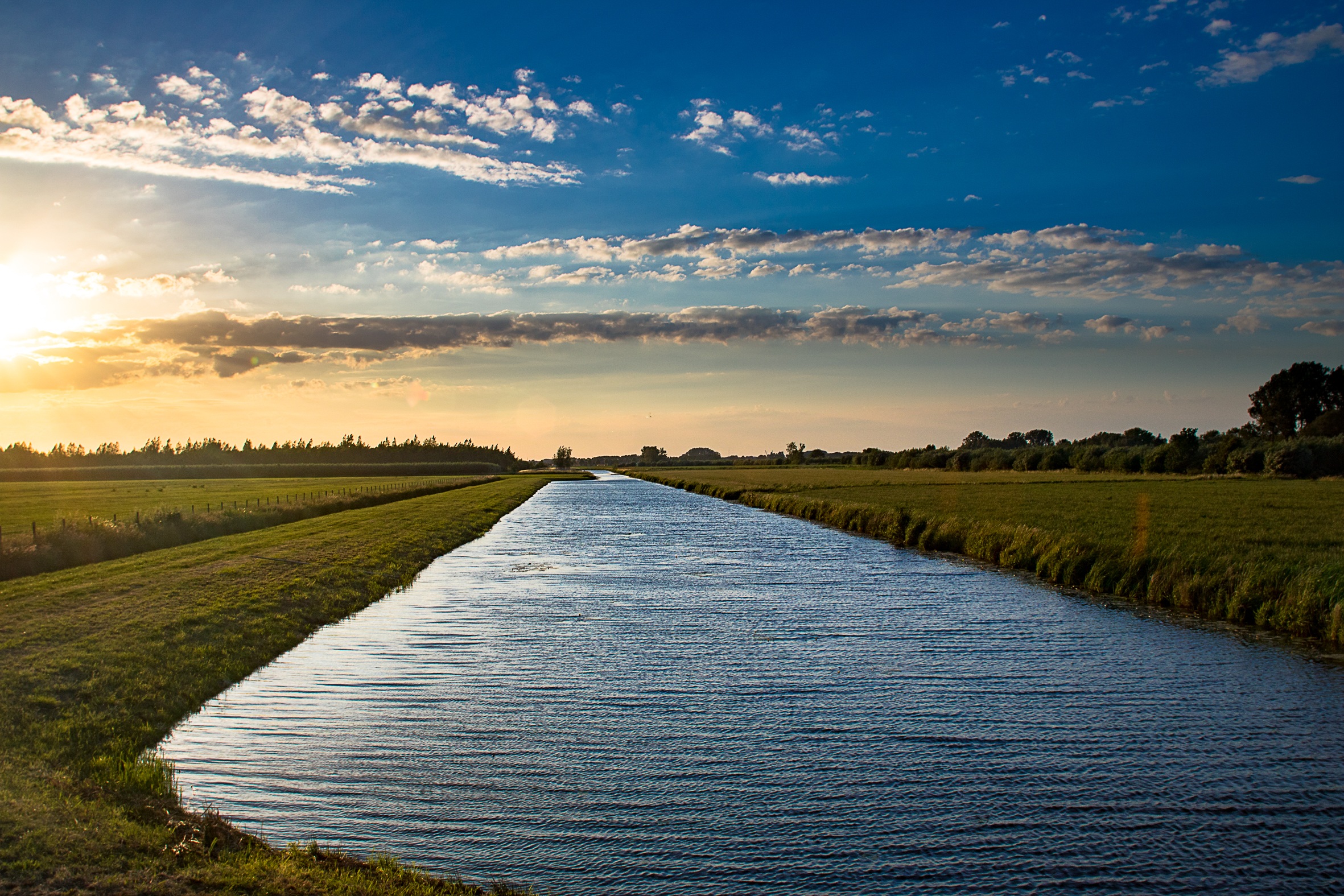 Polder landscape in southern Holland
