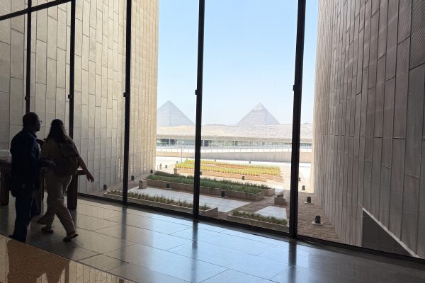 Grand Egyptian Museum View towards Giza Pyramids