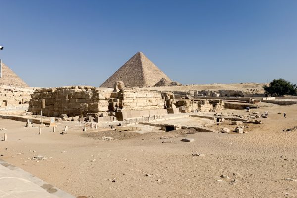Sphinx and Giza Pyramids
