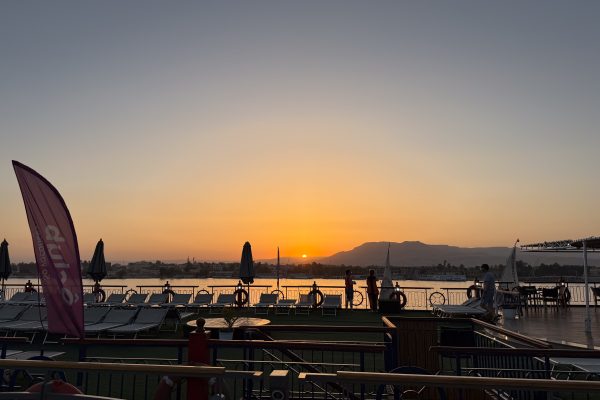 Sunset near Luxor